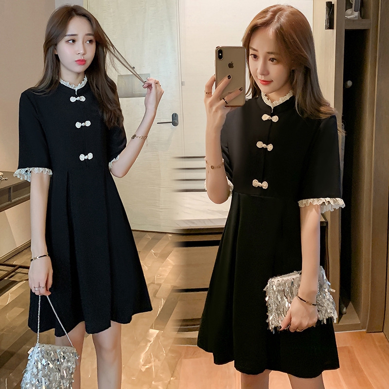 Popular women's clothing new summer skinny small scented cheongsam modified dress women's skirt tide