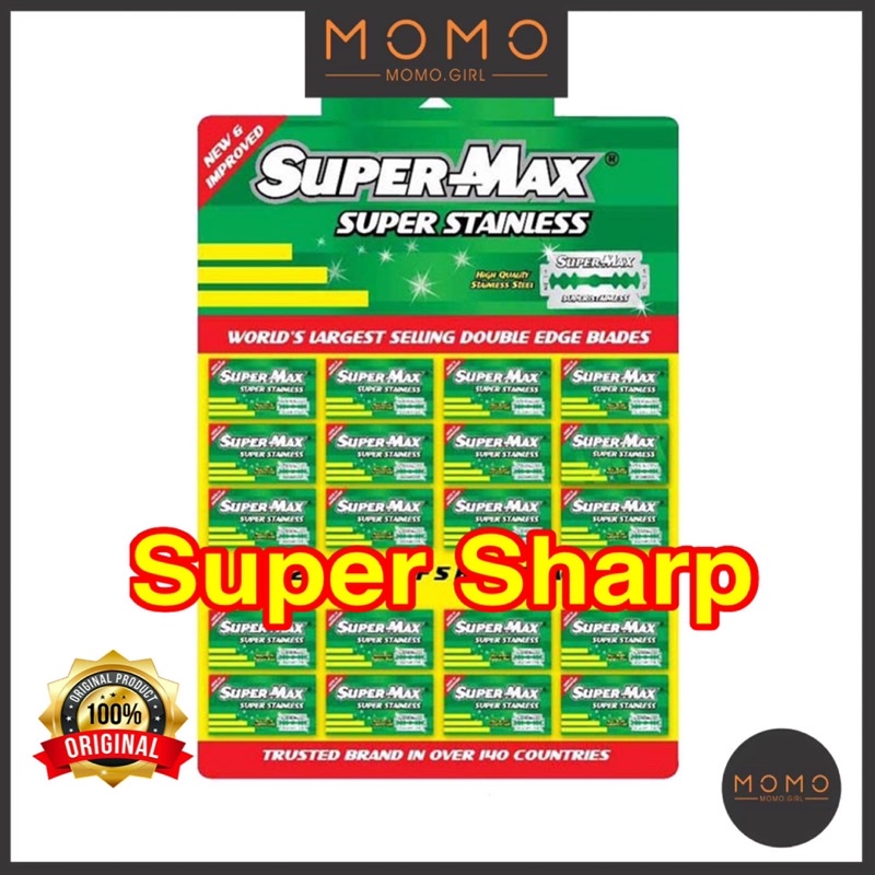 Supermax Razor Blade Shaving Shaver best quality | Shopee Singapore