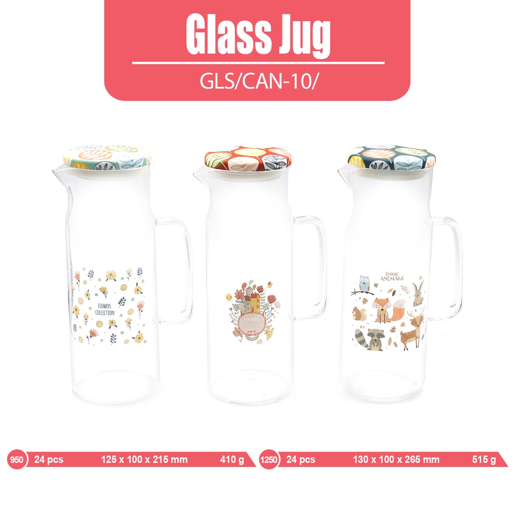 CaTalina Teko Pitcher Jug Kaca Glass Borosilicate - Gambar 3