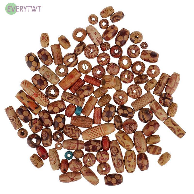 Wholesale OLYCRAFT 100PCS 14mm Alphabet Wooden Beads Natural