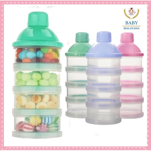 Milk powder container 4 layer Milk Powder Dispenser Bottle Storage ...