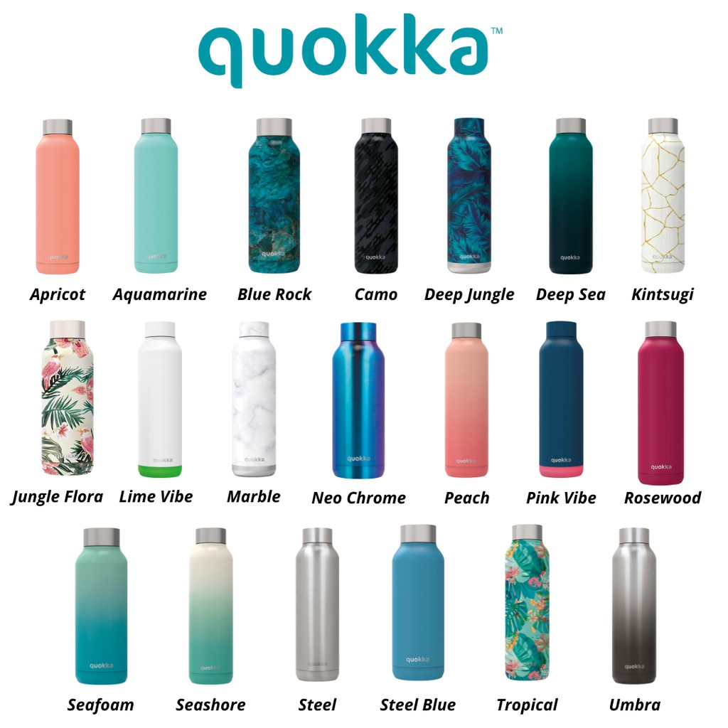 Quokka Solid - Jungle Flora 510 ML | Stainless Steel Water Bottle -  Insulated Double Walled Vacuum Flasks Drinks Bottle Keep 12 Hours Hot & 18  Hours