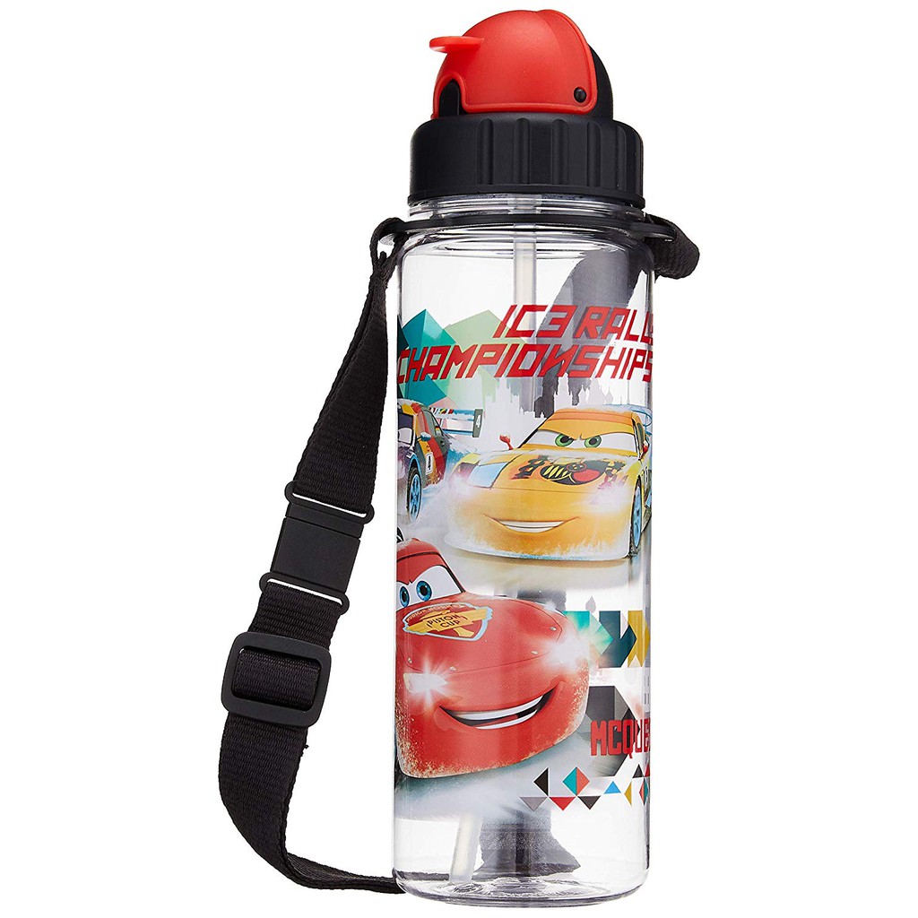 Disney Cars - BPA-free Kids Tritan Water Bottle, Push