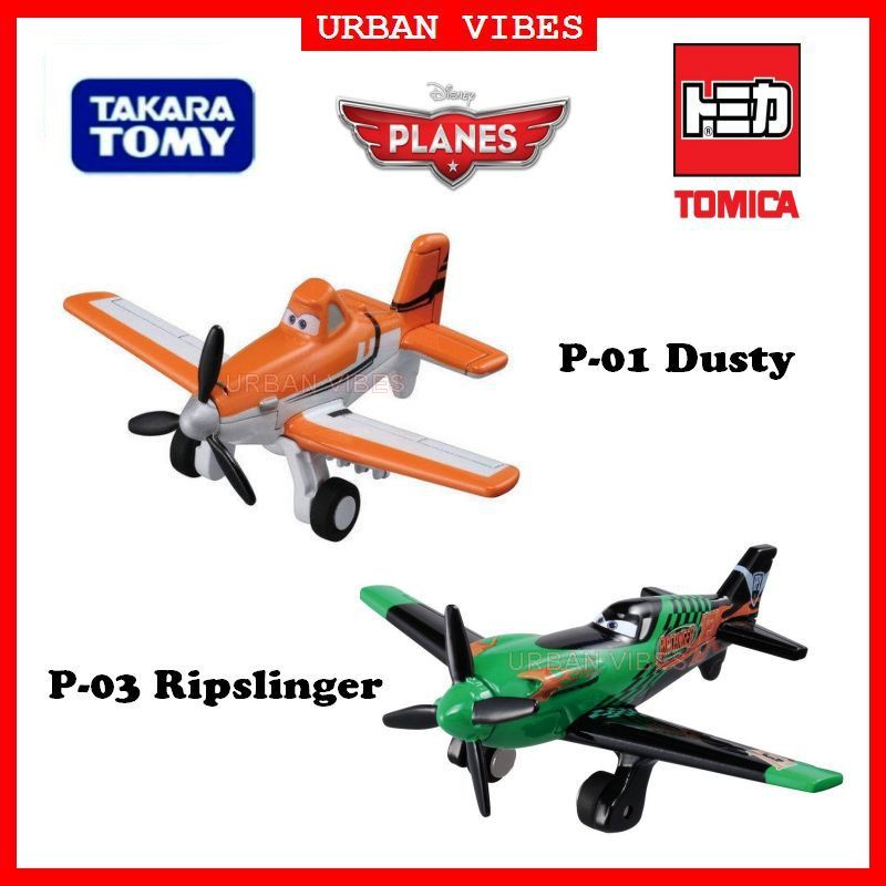 Disney Pixar Planes P-01 Dusty and P-03 Ripslinger by Takara Tomy