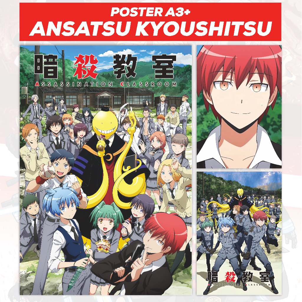 Poster Assassination Classroom Ansatsu Kyousitsu Anime Complete Size A3