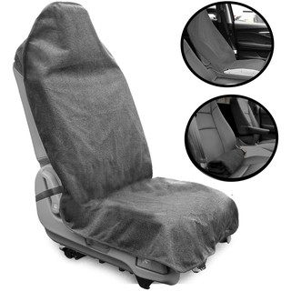 Leader Accessories Grey Waterproof Towel Auto Car Seat Cover Protector  Machine Washable - Fit Yoga Running Crossfit Athletes Beach Swimming  Outdoor