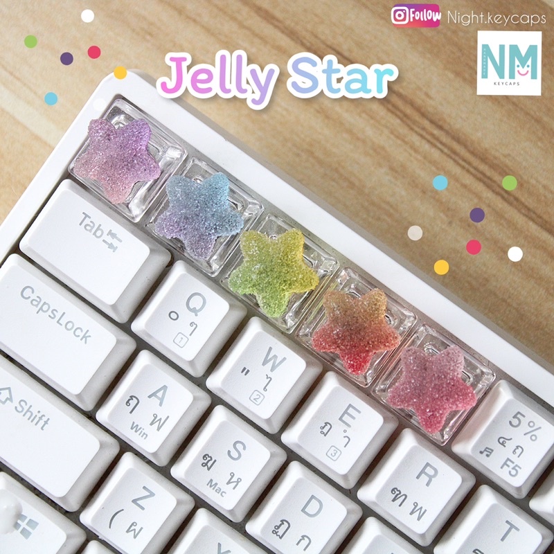 Jelly Star Keycaps Esc F Row Mechanical Keyboard | Shopee Singapore