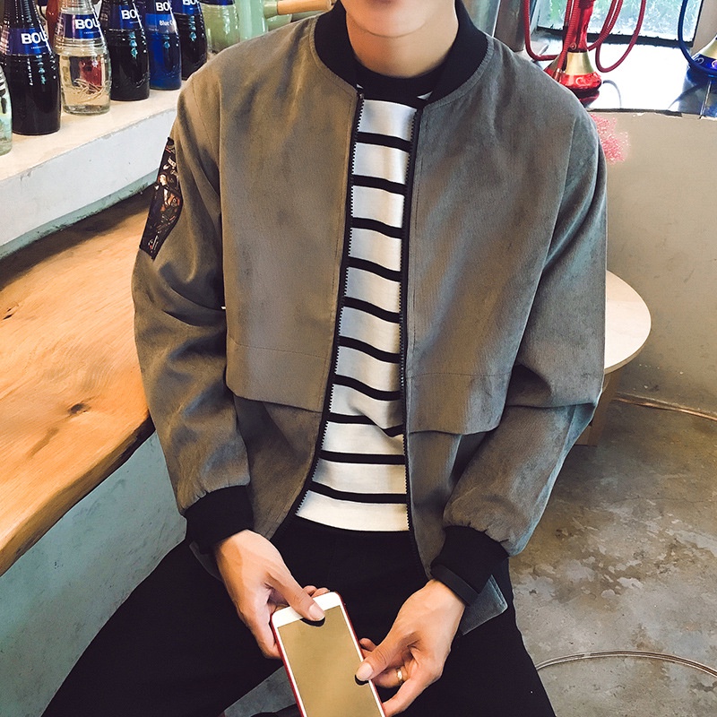 🔥🔥🔥Popular Special Offer Wholesale Autumn Stand Collar Embroidery Jacket for Men🔥🔥🔥 Shopee