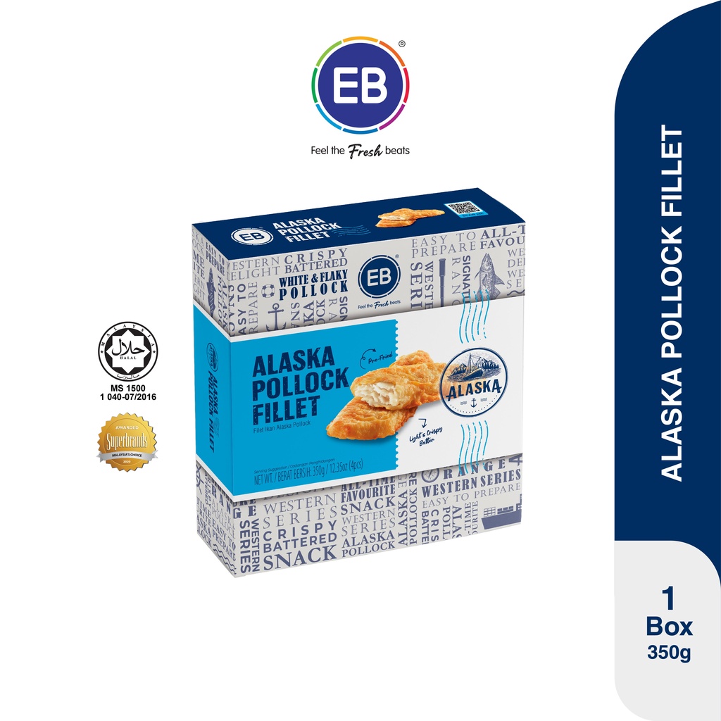 [New Launch] Alaska Pollock Fillet (350gm) EB Food Halal certified
