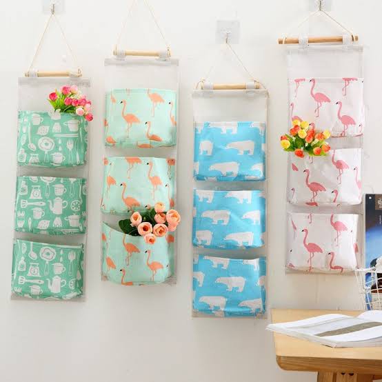 3tier Hanging Rack Storage Bag & 3tier Hanging Rack Canvas Floral