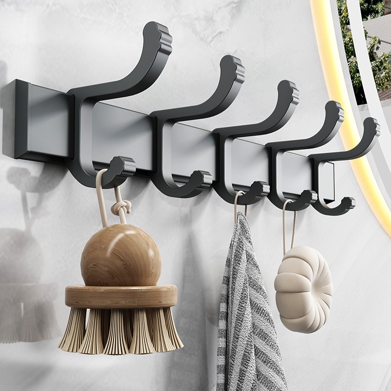 Yun Jie Ya Bathroom Kitchen Clothes Hooks Single Robe Hook Shower 