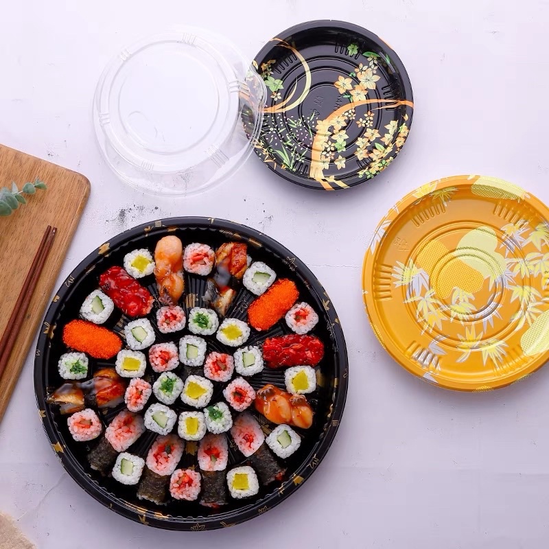 Sushi Packing Box Yee Sang Tray Pastry Plate Disposable Food Container ...