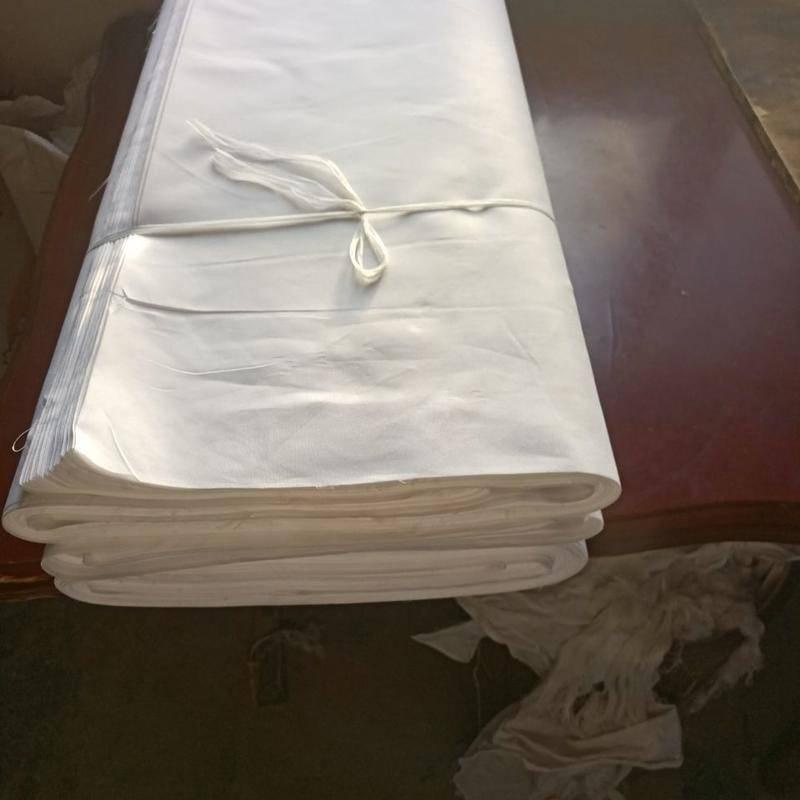 1M White Cloth Pure Cotton Polyester Vertical Cutting Canvas White Grey ...