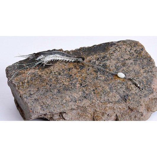 UMPAN UDANG BISA MENYALA BAHAN KARET BERAT 6GRAM 9 CM - Gambar 3