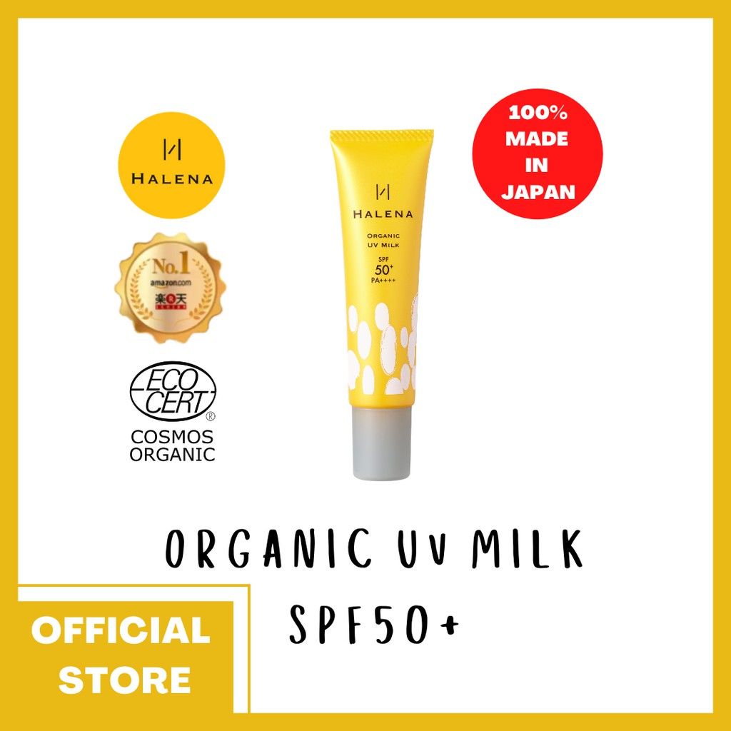 HALENA Organic UV Milk SPF50+ (35g) | Shopee Singapore