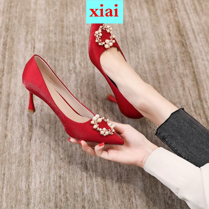 Extra Small Size Women s Shoes 313233 Summer Size 34 Outer Shoes French Fairy High Heeled Small Red Stiletto Single Shoe