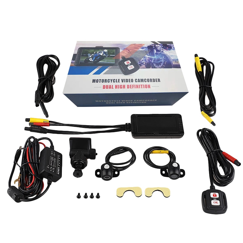 New Motorcycle Dvr Cam Full Front Waterproof Motorcycle Camera Black ...