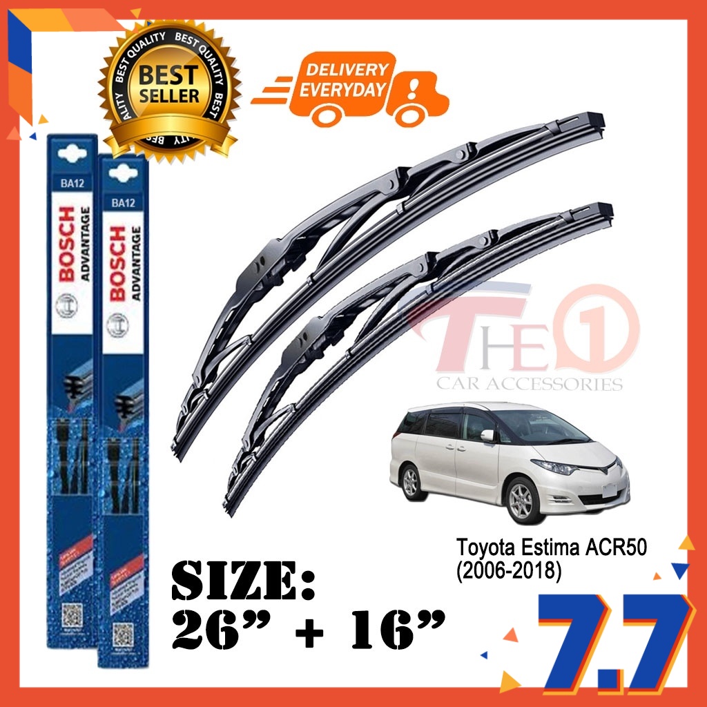Bosch Advantage Wiper Blade Set For Toyota Estima ACR50 (20062018)(26