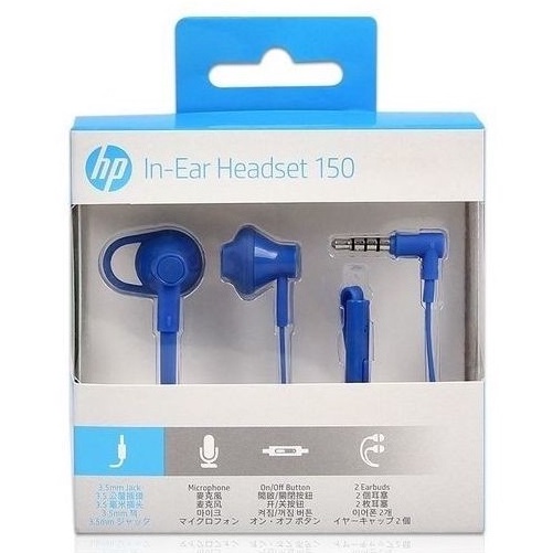 SG) HP 150 In-Ear Earbuds Headphone (Black/Blue/Red)-LOCAL