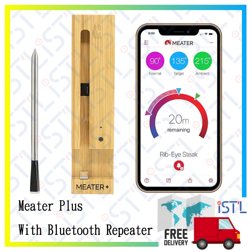 Meater Plus With Bluetooth Repeater Smart Meat Thermometer Shopee Singapore