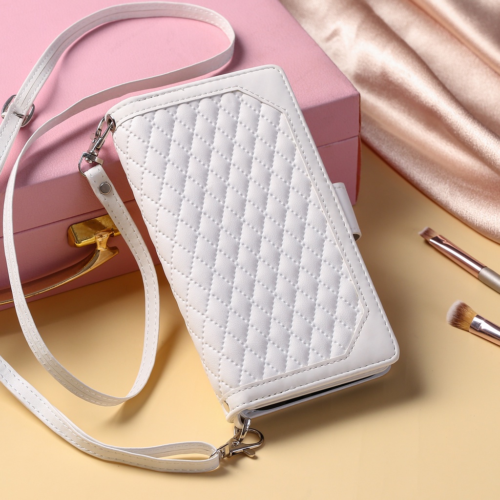 Leather Wallet Phone Case For Apple IPhone 15 Pro Max 6.7 In,Crossbody Lanyards - Foto 8