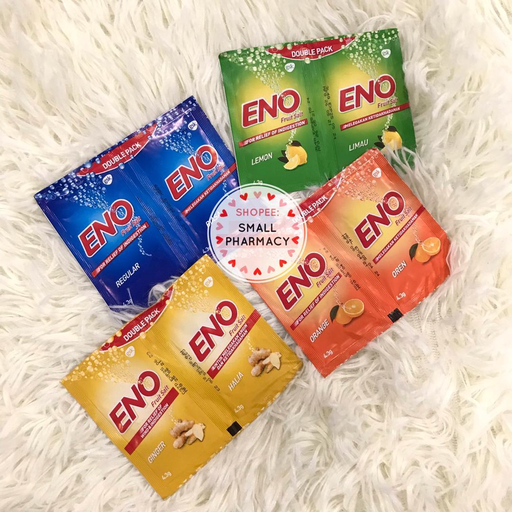 Eno Fruit Salt sachet 4.3g x 2 Lemon / Orange / Ginger / Regular ...