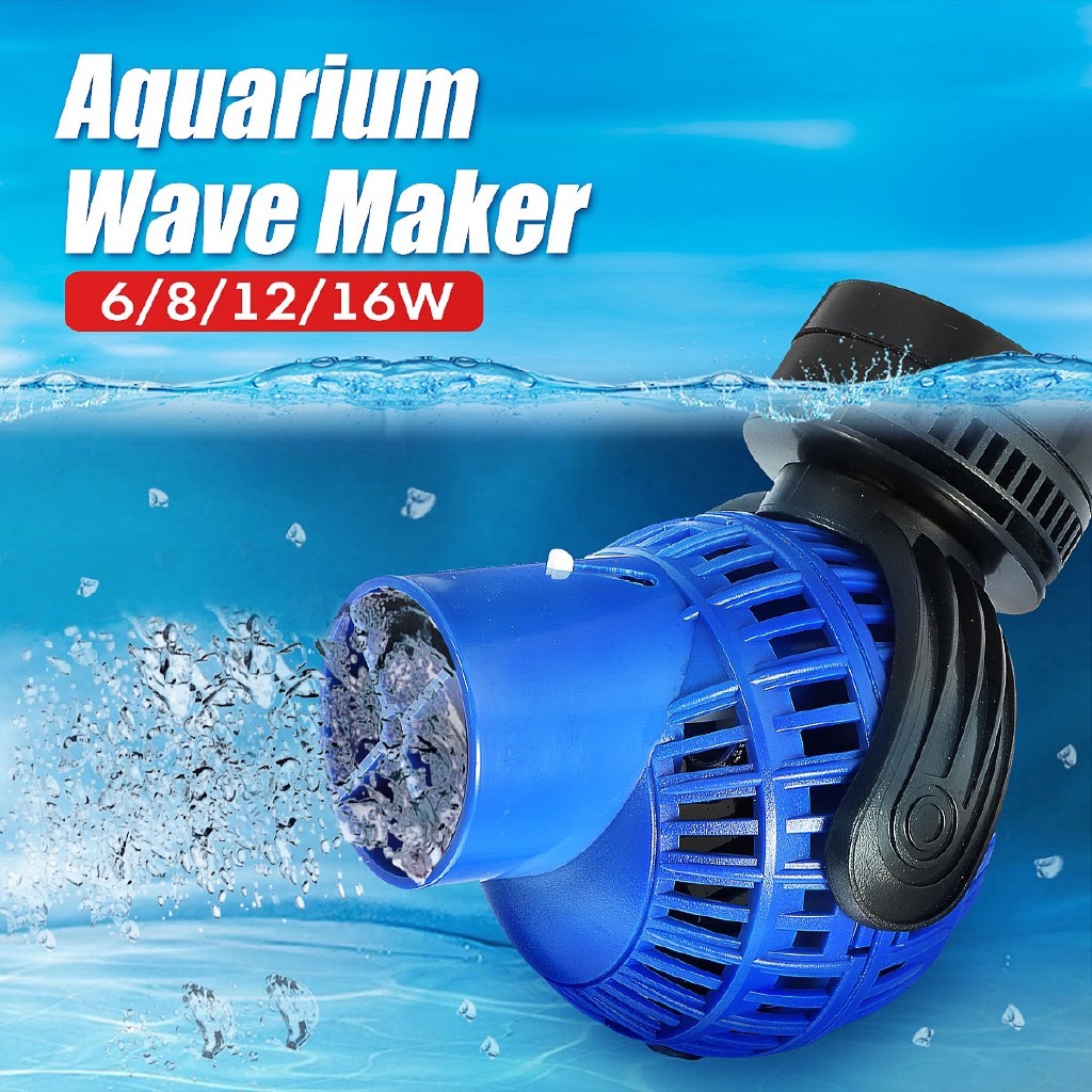 220V Blue Aquarium Fish Tank 360 Water Wave Maker Pump Powerhead Magnet ...