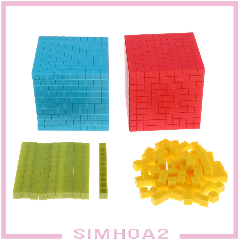 [SIMHOA2] Lots 121 Montessori Math Decimal Cube Learning Educational ...