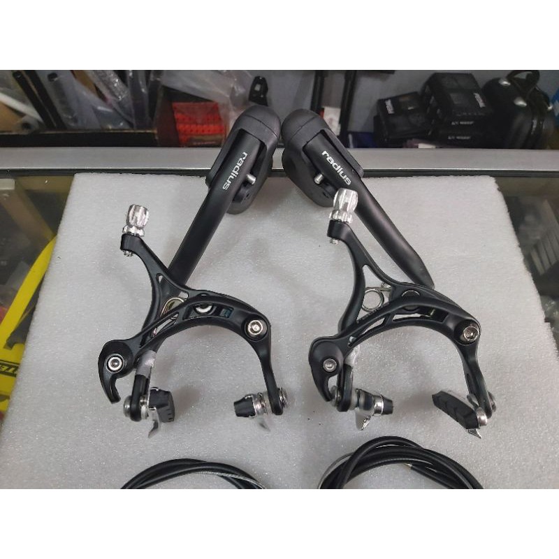 HITAM Brakeset U-BRAKE RADIUS ROAD BIKE-FIXIE 700C ALOY BLACK | Shopee ...