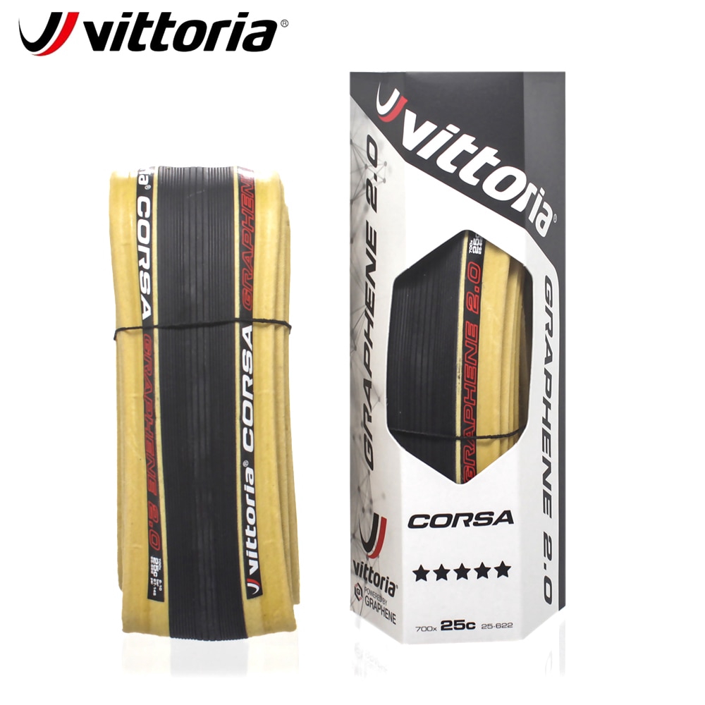 Vittoria Corsa G2.0 Competition 700 X 25C Clincher Tire – Skinwall / Black Tan (Foldable)