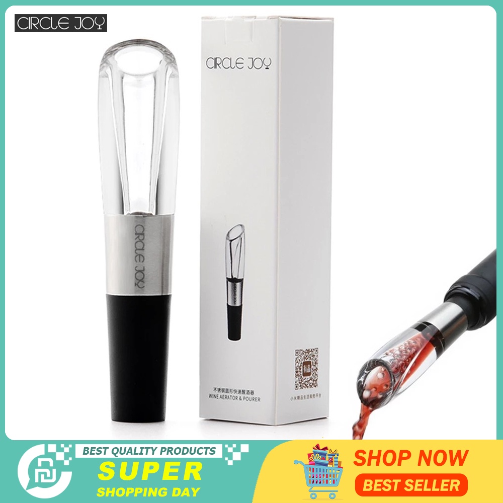 CIRCLE JOY stainless steel fast decanter Pour wine and sober up ...