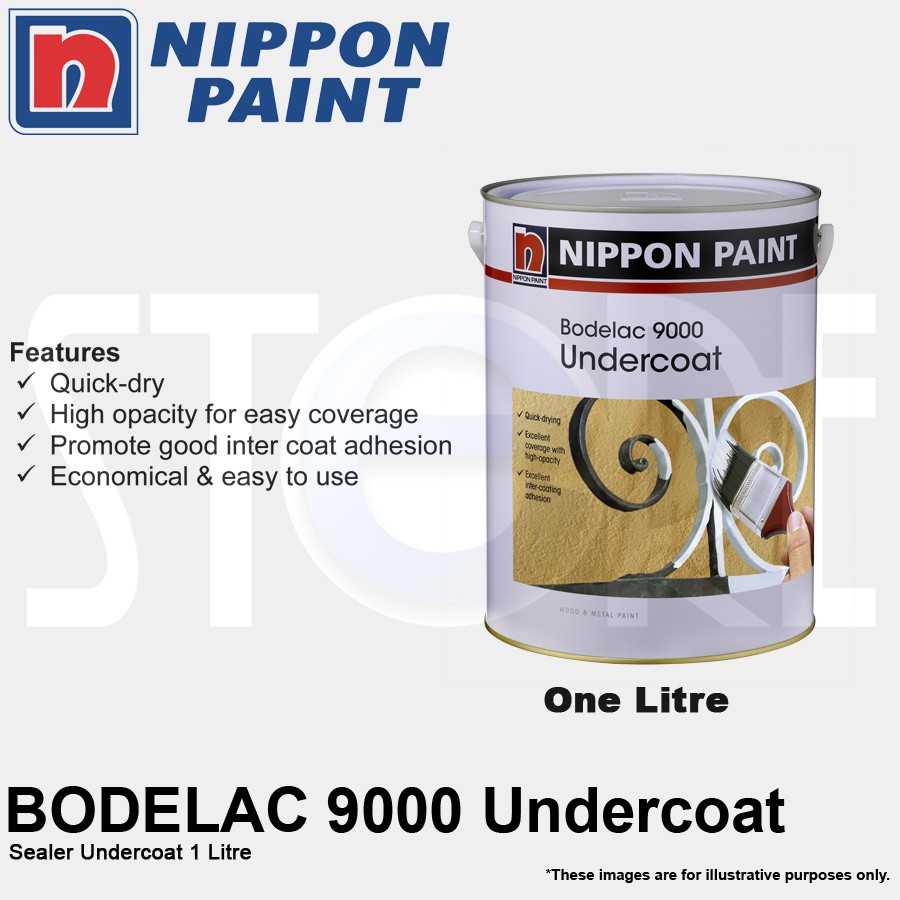 Nippon Paint BODELAC 9000 Undercoat 1 Litre Shopee Singapore