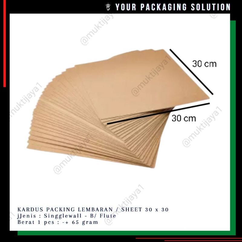 Sheet Packing • 30x30cm • Cardboard/Cardboard Sheet | Shopee Singapore