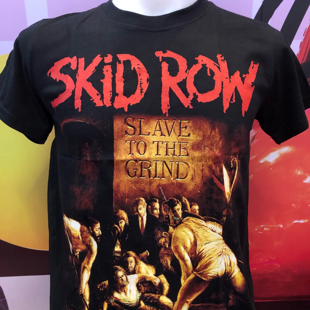 Skid row slave to the grind rock t shirt SR Shopee Singapore