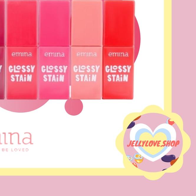 Emina Glossy Stain 3gr Lip Tint Gloss / Emina Lip Stain Shopee