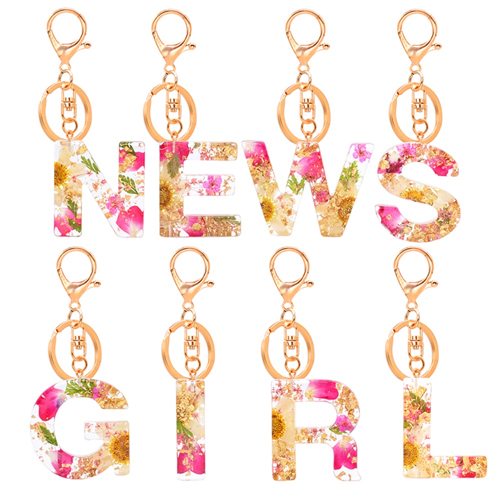 Cute on sale letter keychain