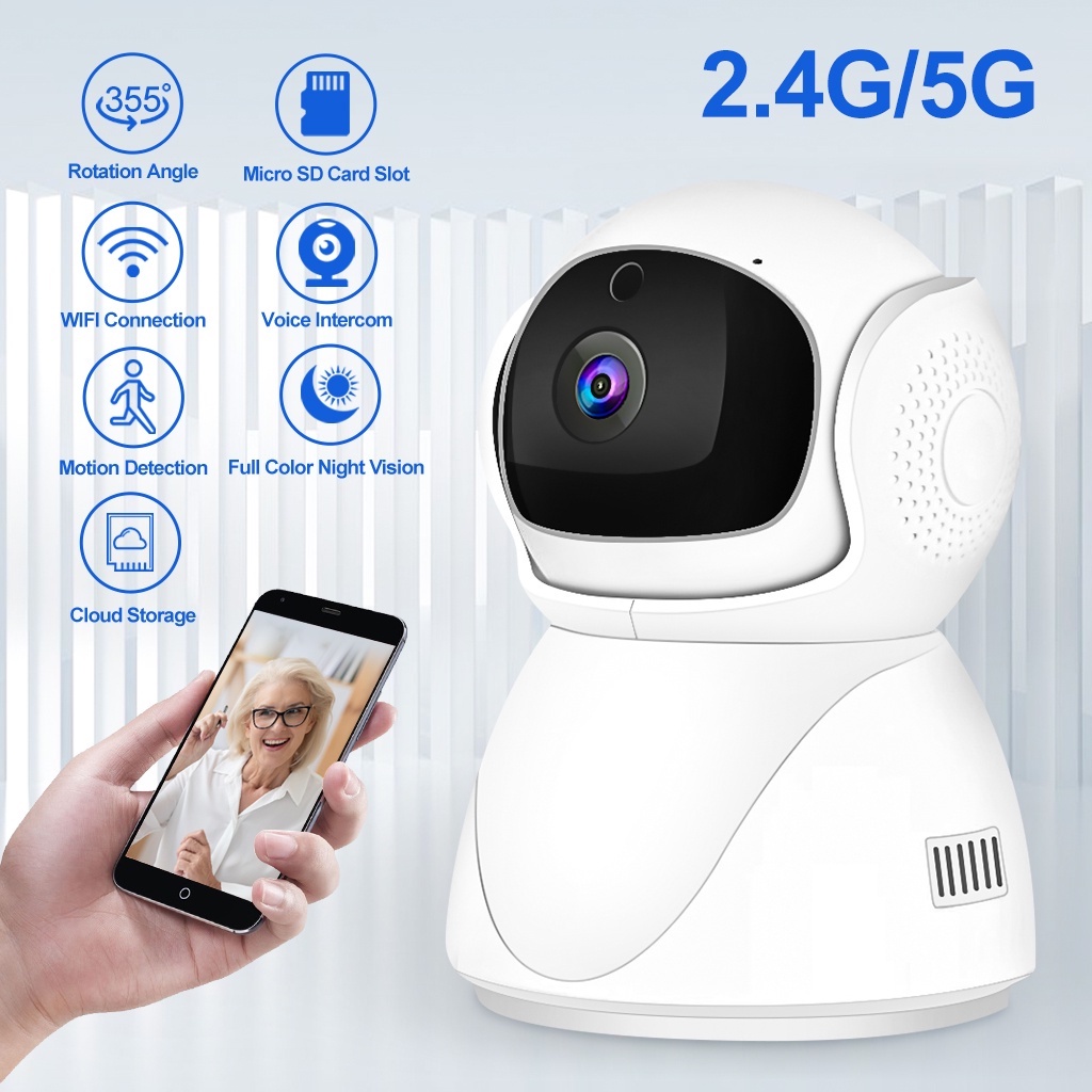 [1YEAR WARRANTY] 2.4G/5G 1080P IP camera wifi FHD home security cam ...