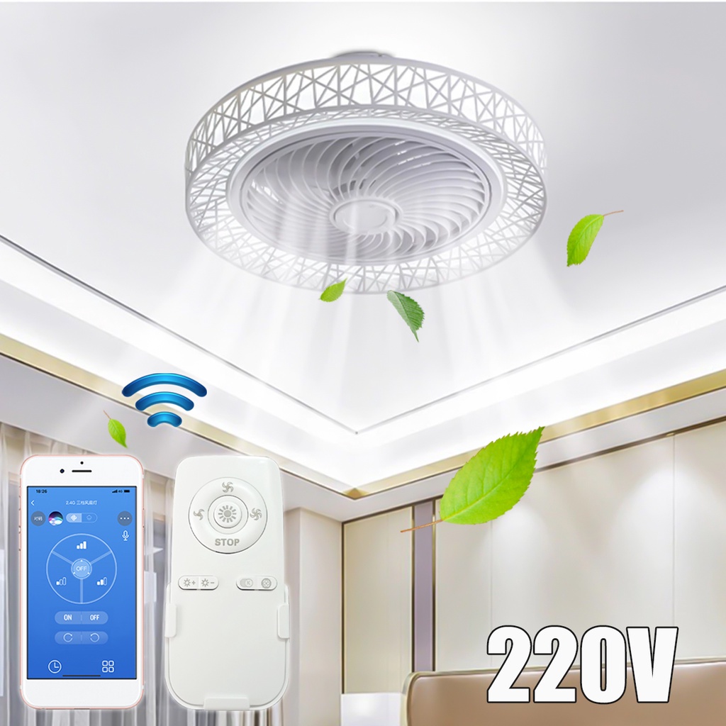 Remote Control Bedroom Decor Ventilator Lamp Air Invisible Silent Smart