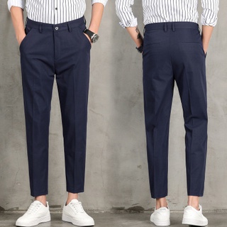 Ready Stock] Black Pants Men Korean Business Casual Long Pants