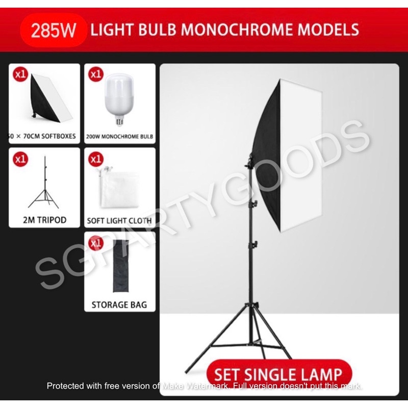 285w LED light kit studio lighting softbox softbox video lighting ...