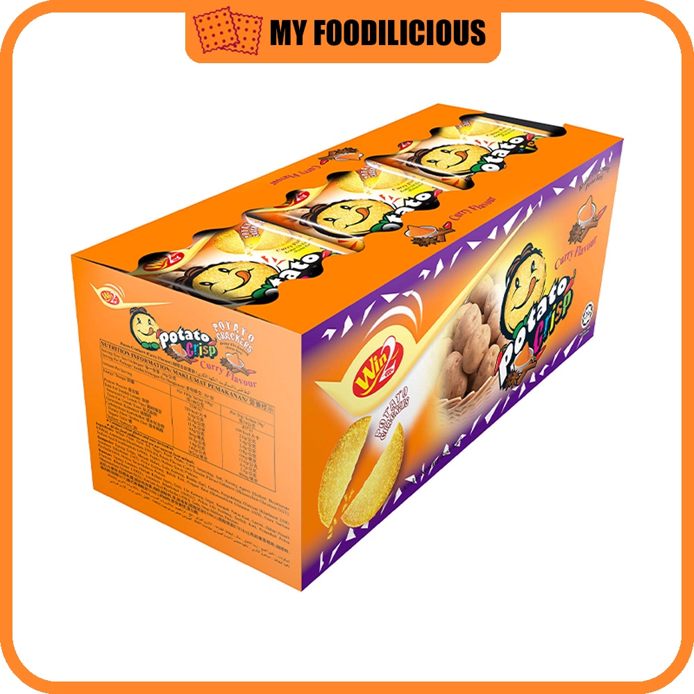 Win2 - Potato Crisp 600G - 20G x 30SACHETS (Vegetable/BBQ/Tomato/Sweet ...