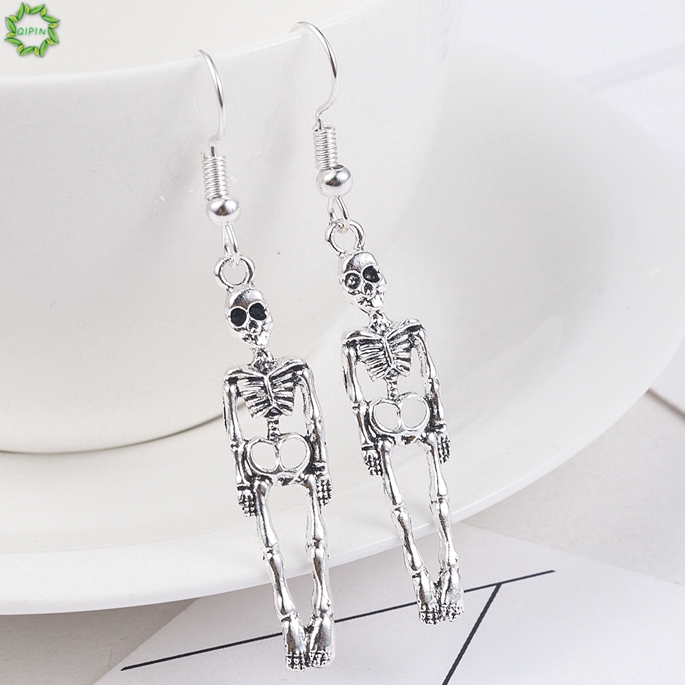 Dangle on sale skeleton earrings