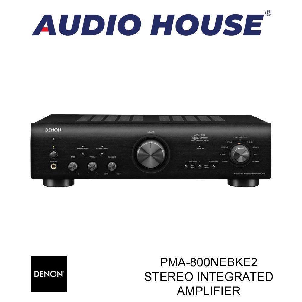 DENON PMA800NEBKE2 STEREO INTEGRATED AMPLIFIER (BLACK) ***1 YEAR DENON