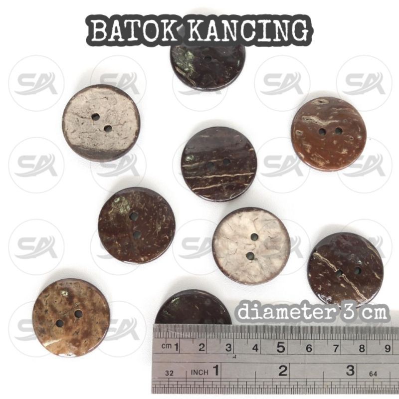 Variations OF 3 CM BUTTON BATOKS (BKS | 100 pc) | Shopee Singapore