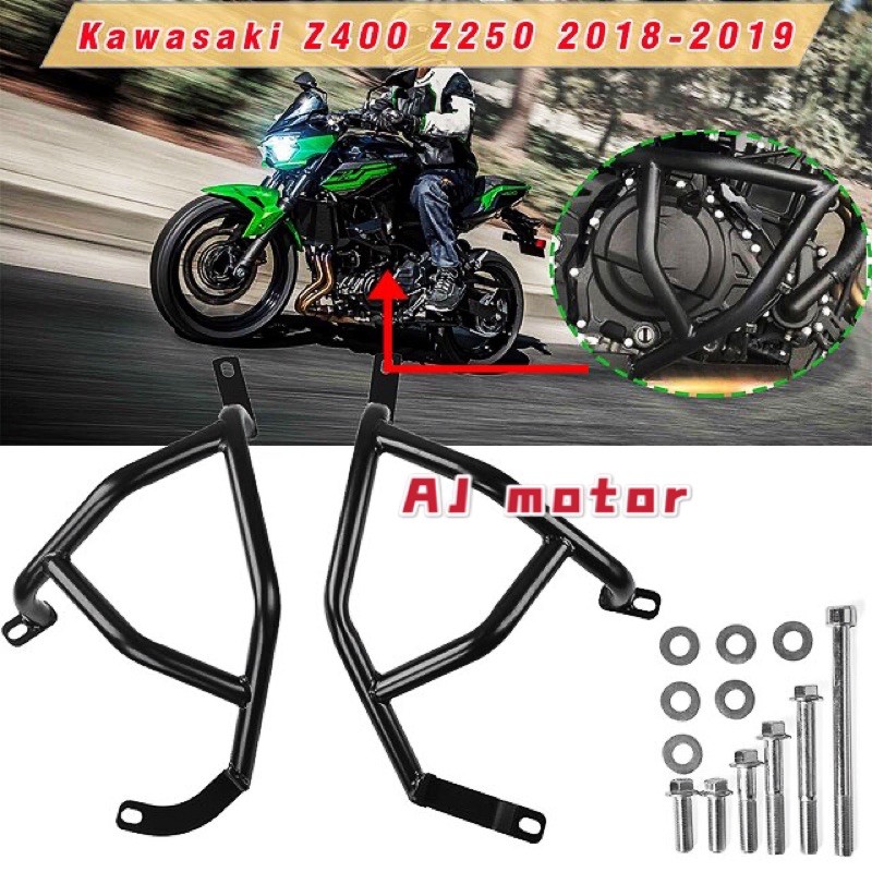 KAWASAKI MODENAS Z250 Z400 20192023 ENGINE GUARD CRASH BAR SIDE TEPI