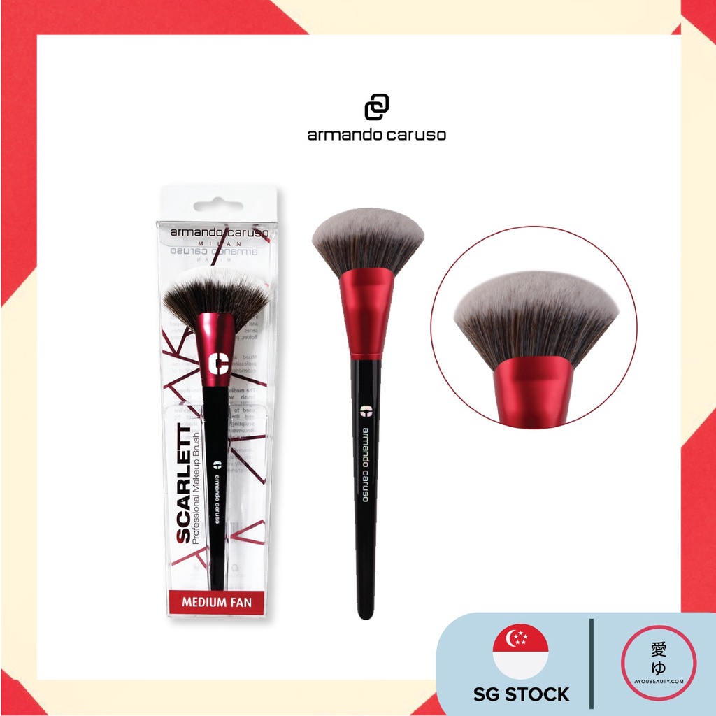 Armando Caruso Medium Fan Brush AC2401 Shopee Singapore