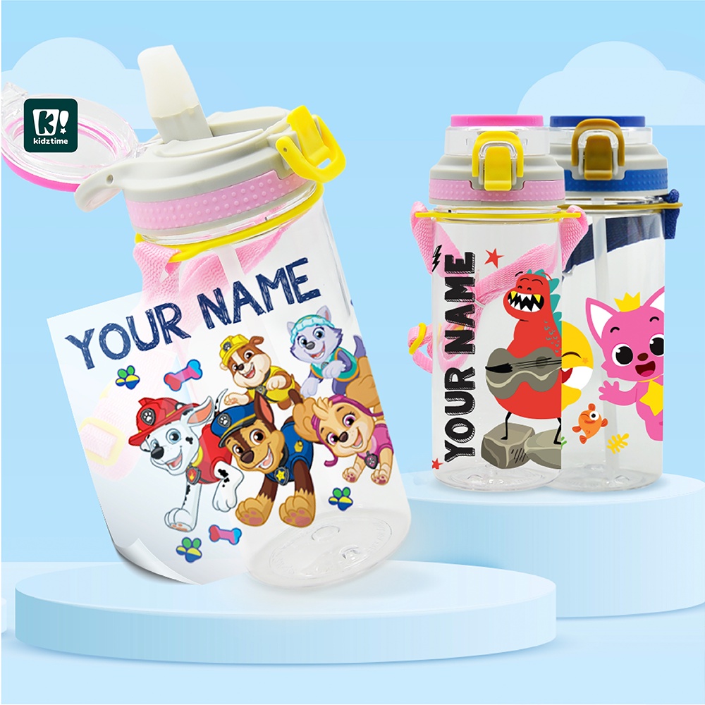 Kidztime Children Cartoon Character Anti- Bac Sports Bottle No