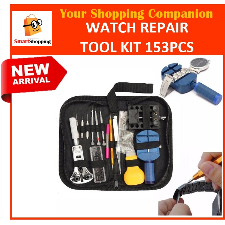 NEW ARRIVAL Multifunction Watch Repair Tool Kit Metal Watch Adjustment Repair Watch Tools 16 pcs 147 pcs 153 pcs Kit