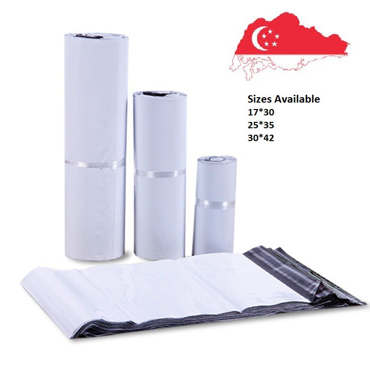 50pc/100pc Poly Mailers Envelopes Bags with SelfSealing Strip White