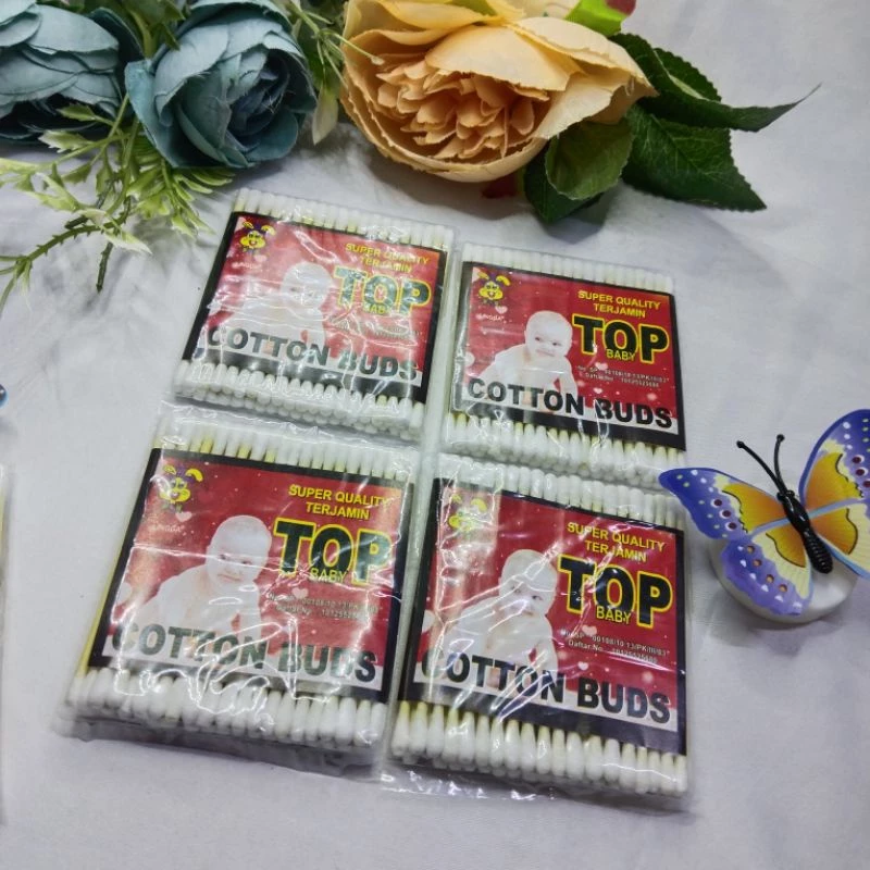Cotton Bud Baby Korek Kuping Bayi 12 Bungkus Korek Kuping Bayi Murah - Gambar 2